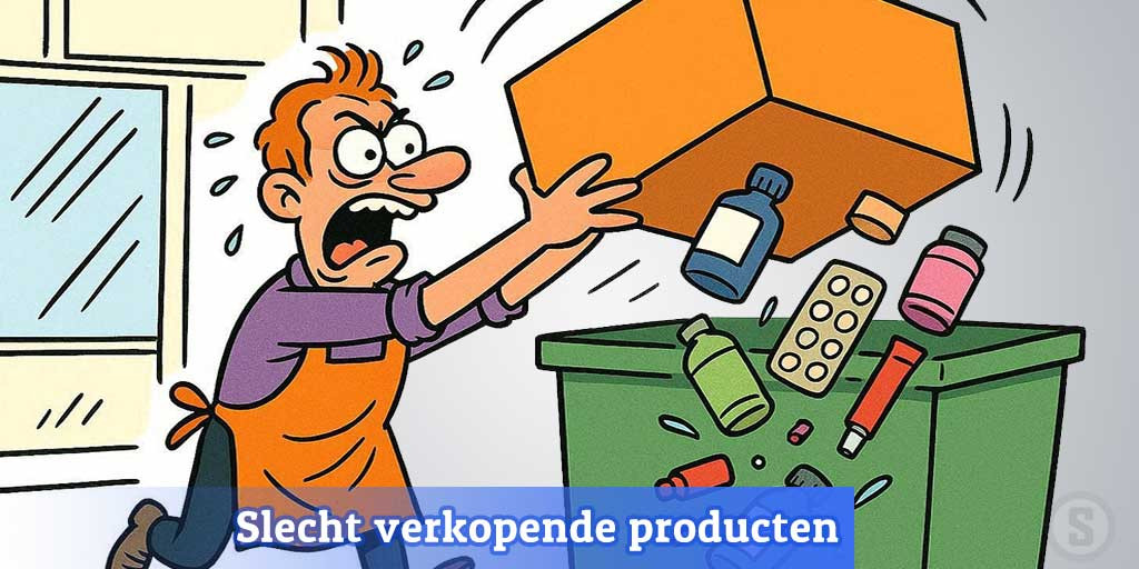 Slecht verkopende producten? Weg ermee!